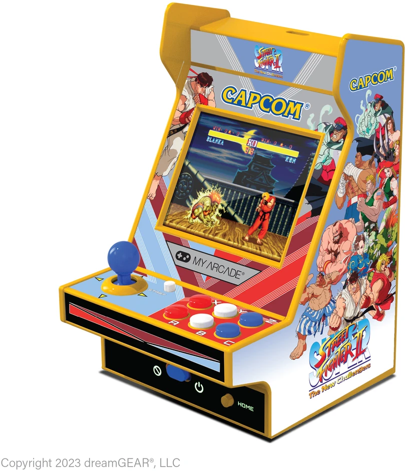 Dreamgear MY ARCADE Mano Arcade Nano Player Pro Super Street Fighter 2 2 Žaidimai