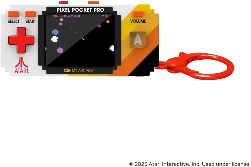 My Atari Pixel Pocket Pro nešiojama žaidimų konsolė (25 žaidimų)