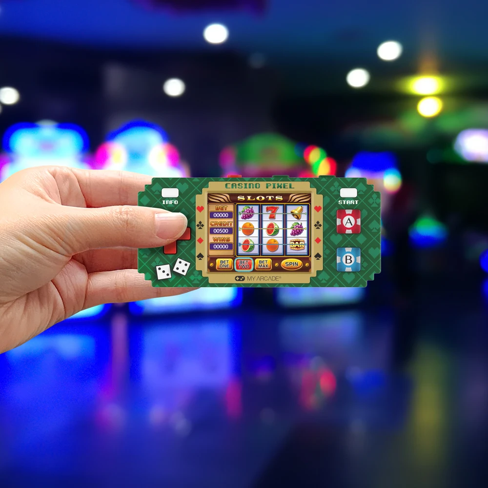 Dreamgear Pixel Pocket Pro Casino Pixel nešiojama žaidimų konsolė (10 žaidimų)