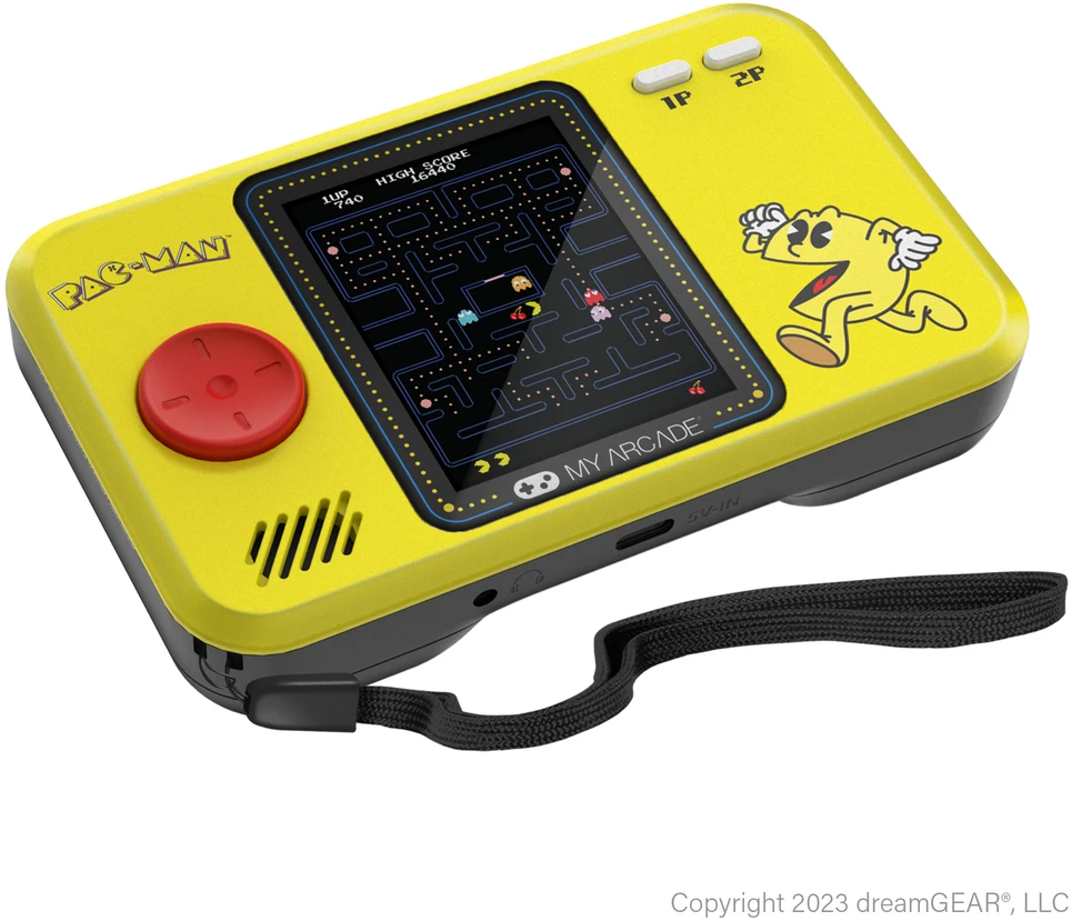 MY ARCADE Mano arkadinis kišeninis žaidėjas Pacman 3 žaidimai