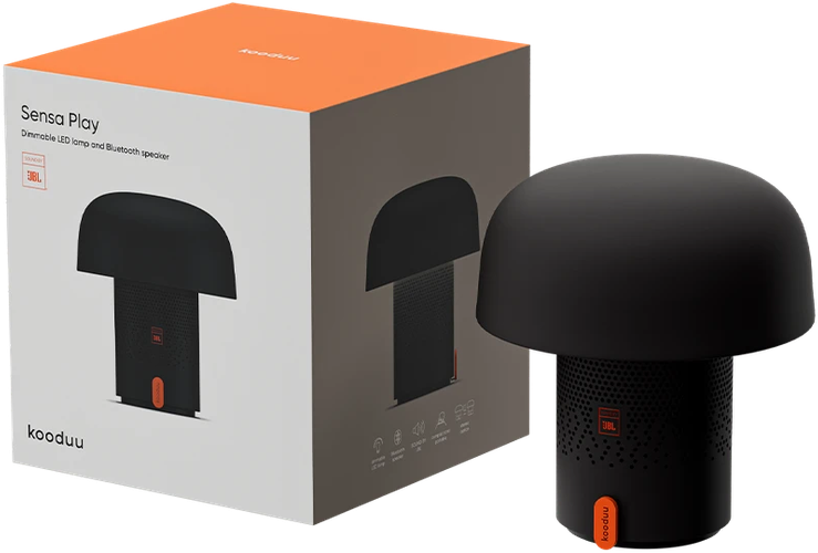Sound By Jbl Nešiojama garso kolonėlė su apšvietimu Kooduu Sensa PLAY, spalva: antracito