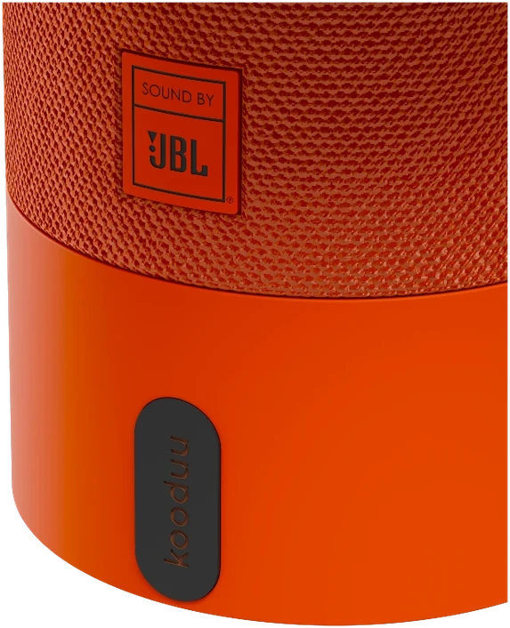 Nešiojama garso kolonėlė su apšvietimu Kooduu Sensa PLAY Mini, spalva: oranžinė
