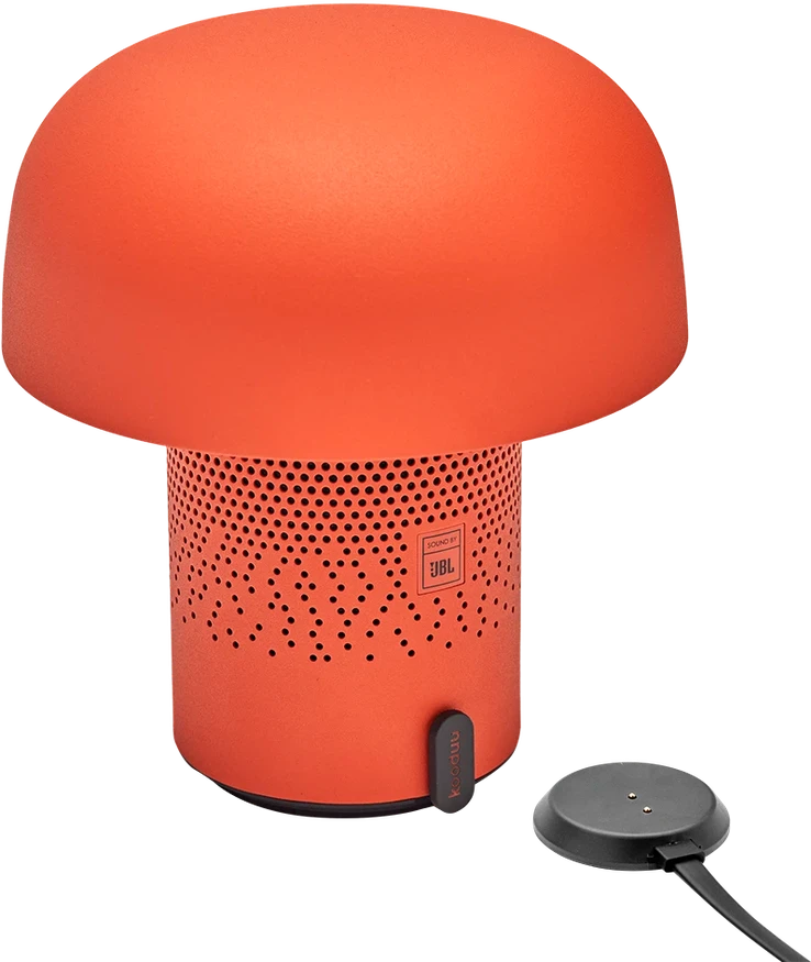 Nešiojama garso kolonėlė su apšvietimu Sound by JBL Kooduu Sensa PLAY, spalva: oranžinė