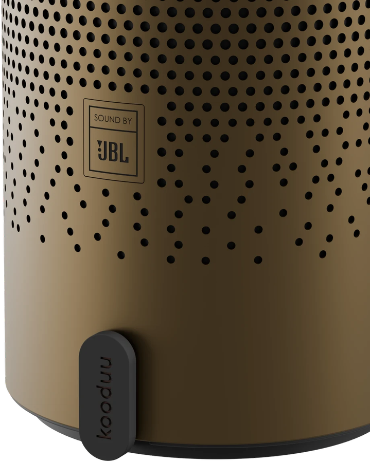 Sound By Jbl Nešiojama garso kolonėlė su apšvietimu Kooduu Serena Play, spalva: bronzos