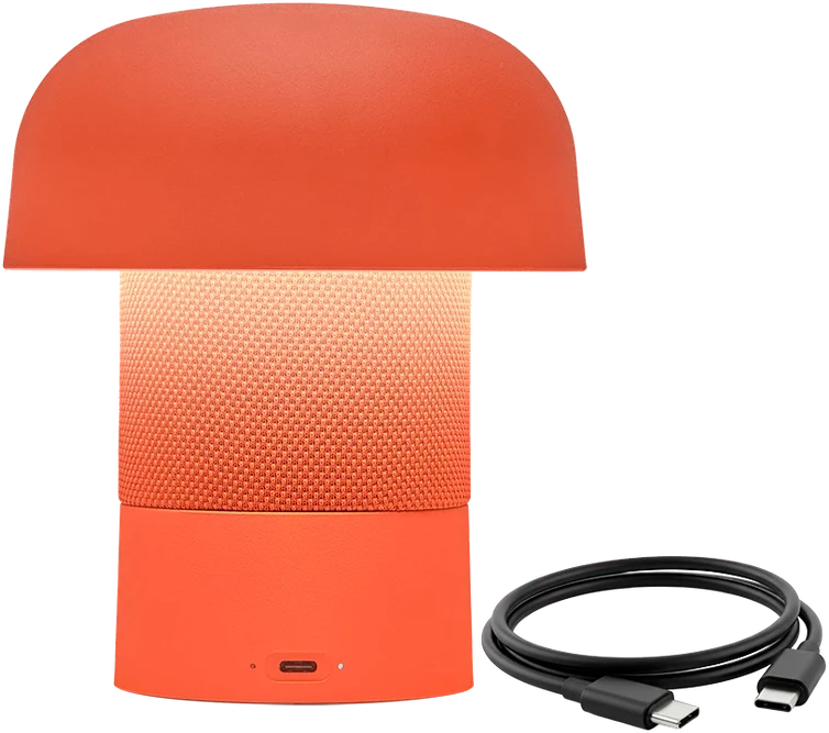 Nešiojama garso kolonėlė su apšvietimu Kooduu Sensa PLAY Mini, spalva: oranžinė
