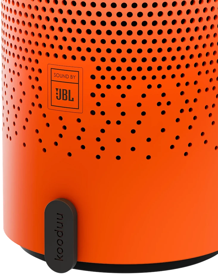 Nešiojama garso kolonėlė su apšvietimu Sound by JBL Kooduu Sensa PLAY, spalva: oranžinė