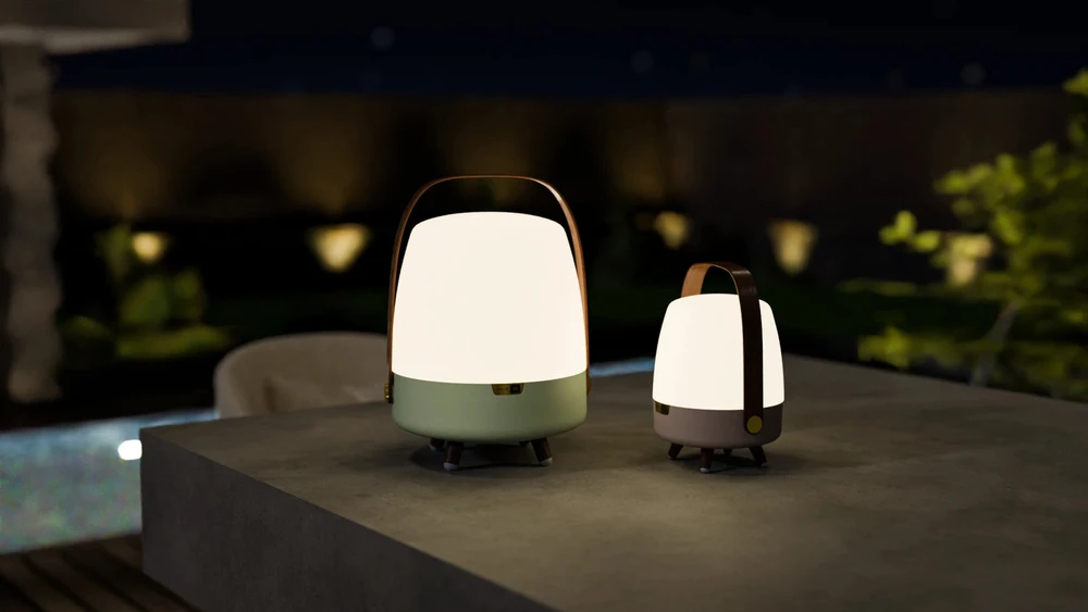 Nešiojama garso kolonėlė su apšvietimu Sound by JBL Kooduu Lite-up PLAY Mini, spalva: žalia