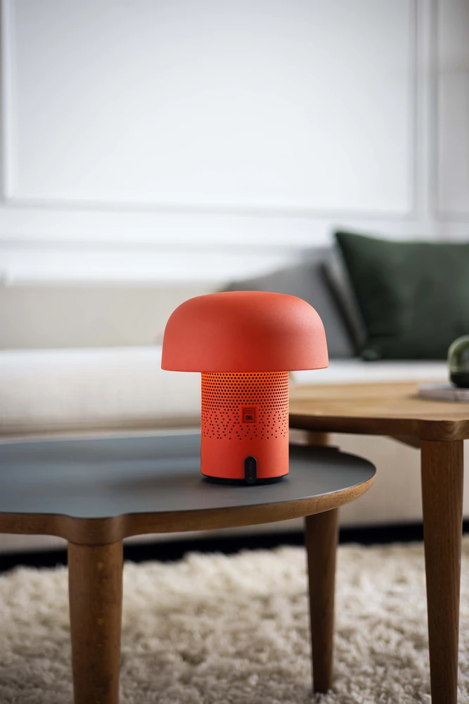 Nešiojama garso kolonėlė su apšvietimu Sound by JBL Kooduu Sensa PLAY, spalva: oranžinė