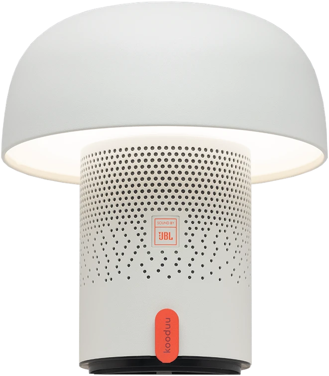 Nešiojama garso kolonėlė su apšvietimu Sound by JBL Kooduu Sensa PLAY, spalva: balta