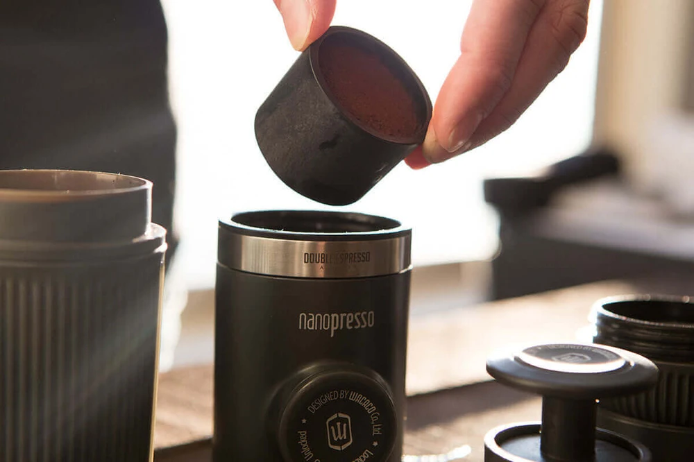 Nešiojamo kavos aparato rinkinys Wacaco Nanopresso Barista Kit