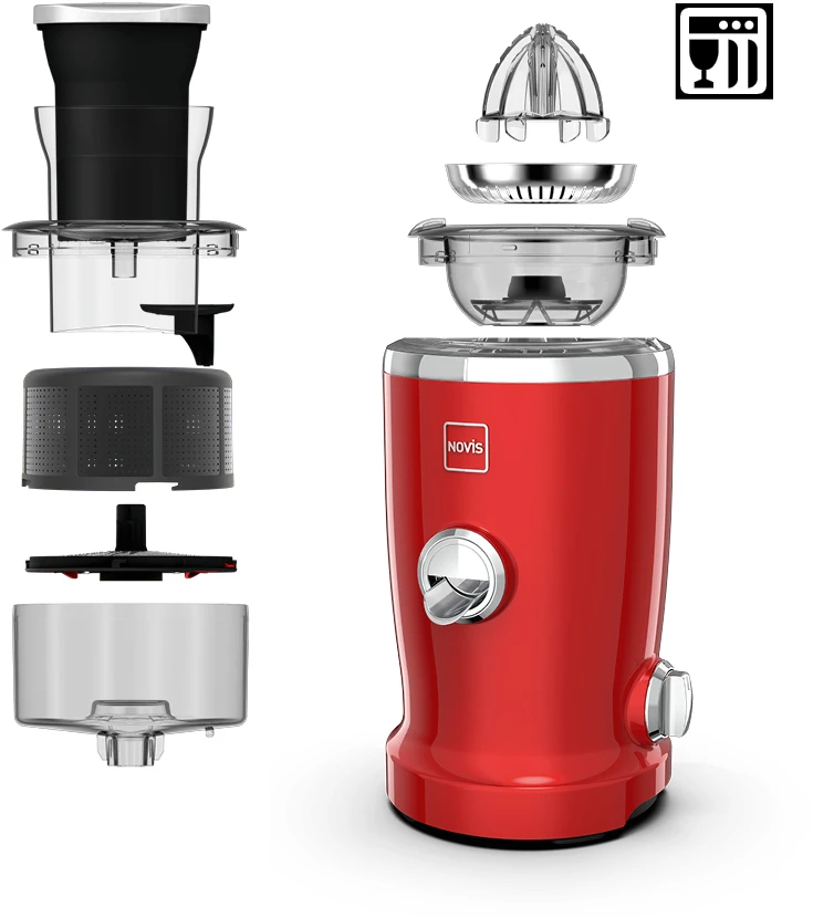 Sulčiaspaudė NOVIS Vita Juicer SX-3 VDE Raudona