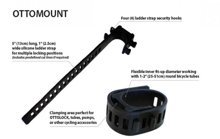 Ottolock OTTO Mount silikoninis dirželis oranžinis