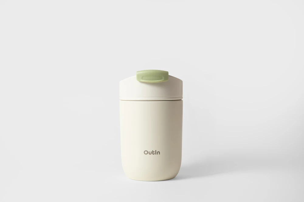„OutIn Sand“ termo puodelis balta