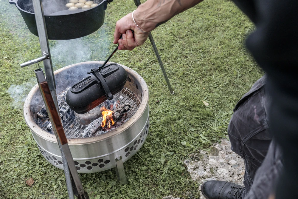 Ketaus Bulvių Kepimo Indas Petromax