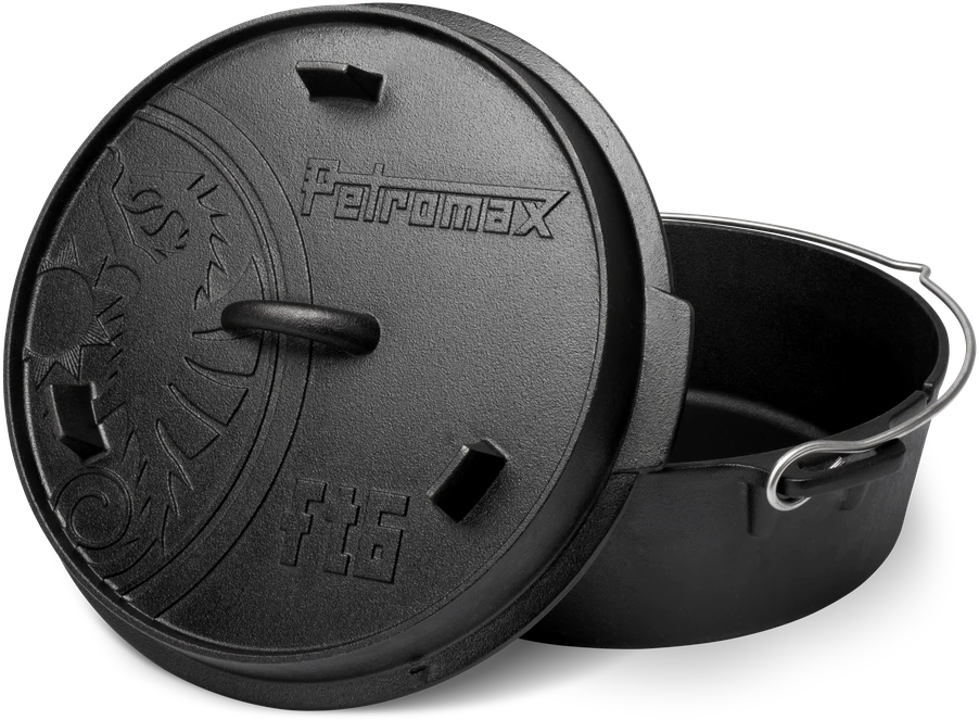 PETROMAX ketaus puodas Dutch Oven ft6 su plokščiu dugnu 5,5l