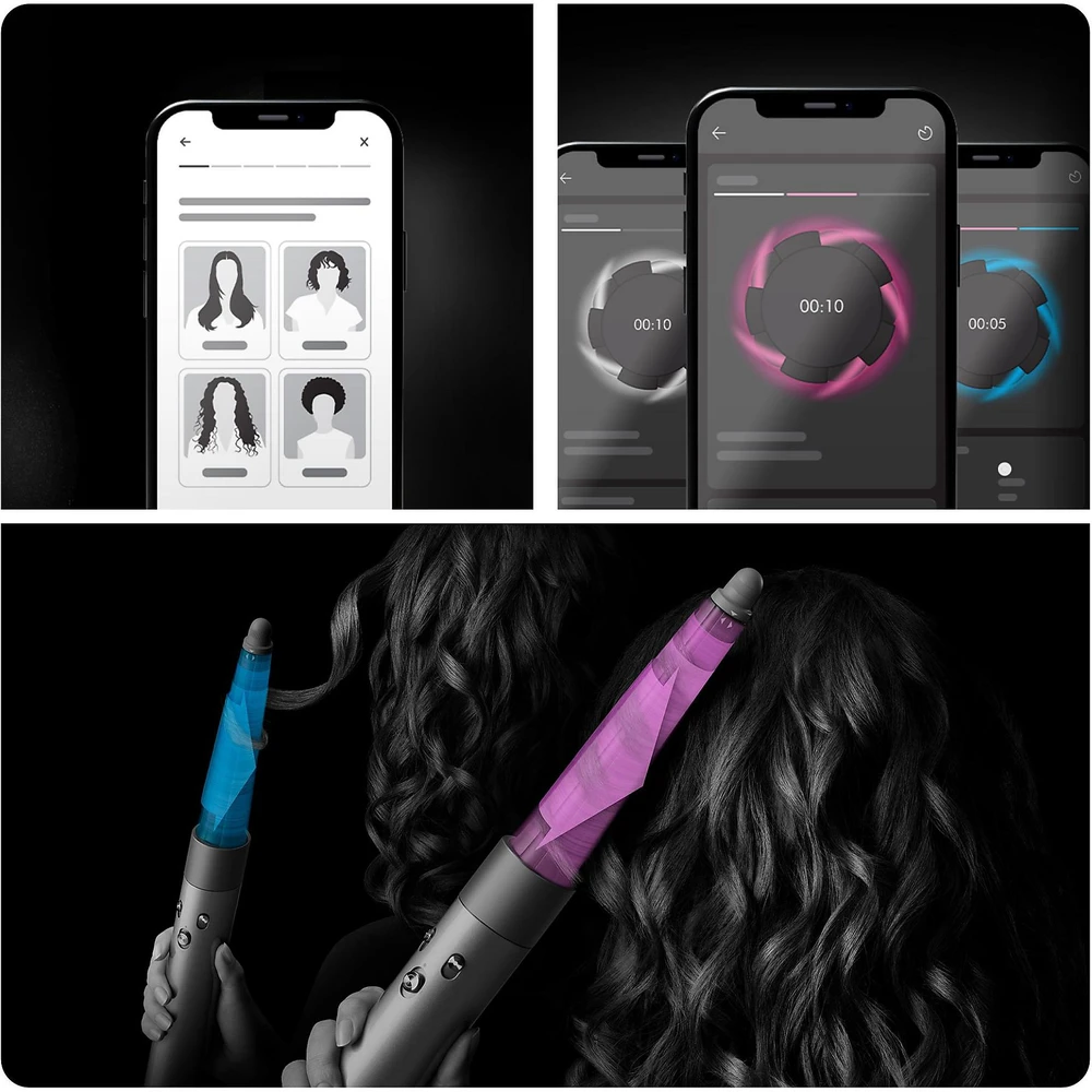 Dyson Airwrap ID T1/T2, rožinės keramikos ir rausvo aukso spalvos