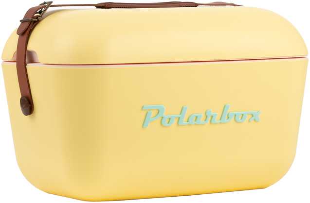 POLARBOX Geltona – Cyan Classic retro šaltkrepšis, 12L