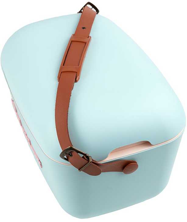 POLARBOX Sky mėlynas – Geltona Classic retro šaltkrepšis, 12L