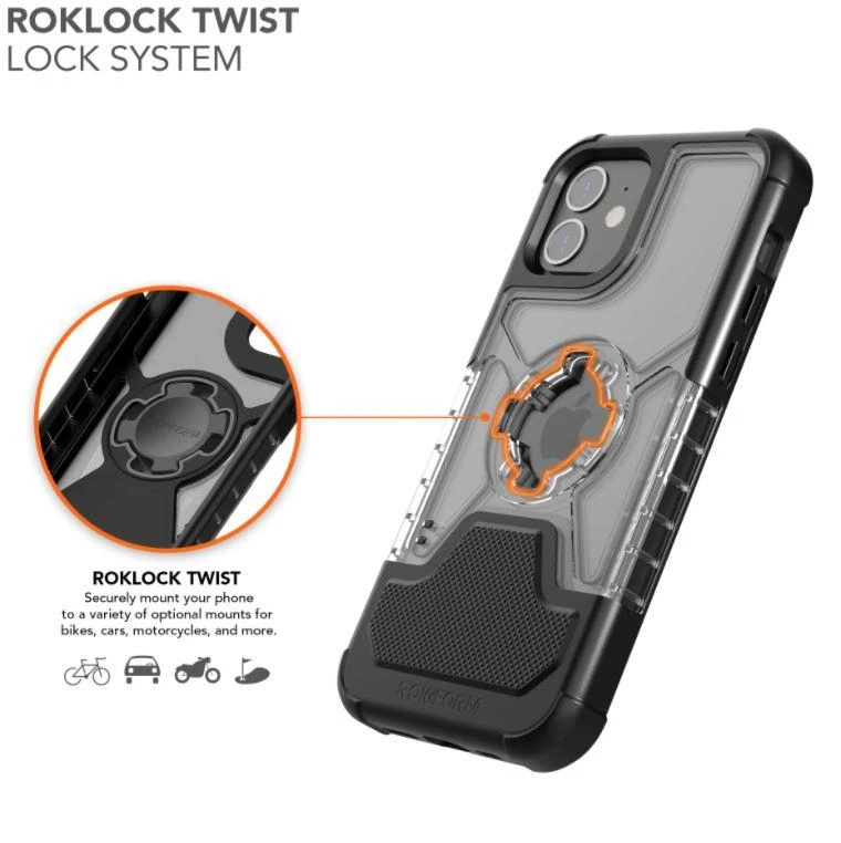 Rokform dėklas skirtas Apple iPhone 12 Mini (5.4") Crystal Case – skaidrus
