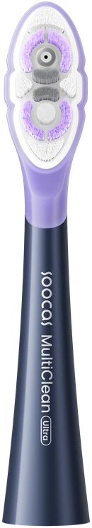 Dantų šepetėlis SOOCAS NEOS II Keičiama šepetėlio galvutė Ultra Soft, Midnight Mėlyna (2 galvutės pakuotėje)