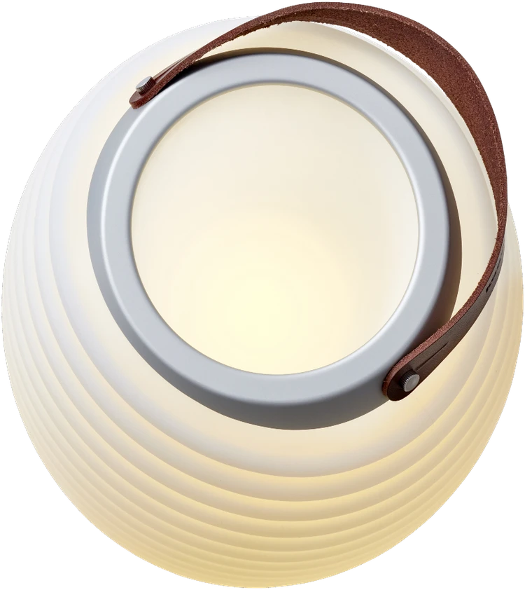 KOODUU SYNERGY 35 LED lempa su garsiakalbiu ir gėrimų aušintuvu - 41 x 24 cm, balta