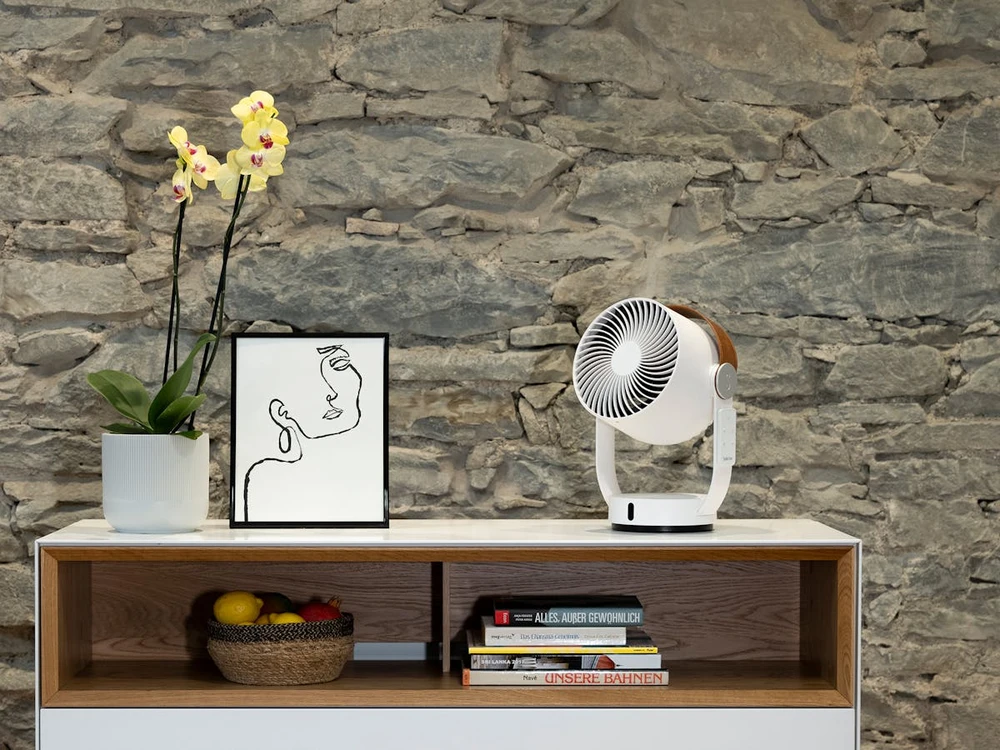 Ventiliatorius Stadler form Fan Leo Table Fan, Timer, Greičių skaičius 4, 18 W, Oscillation, Baltas