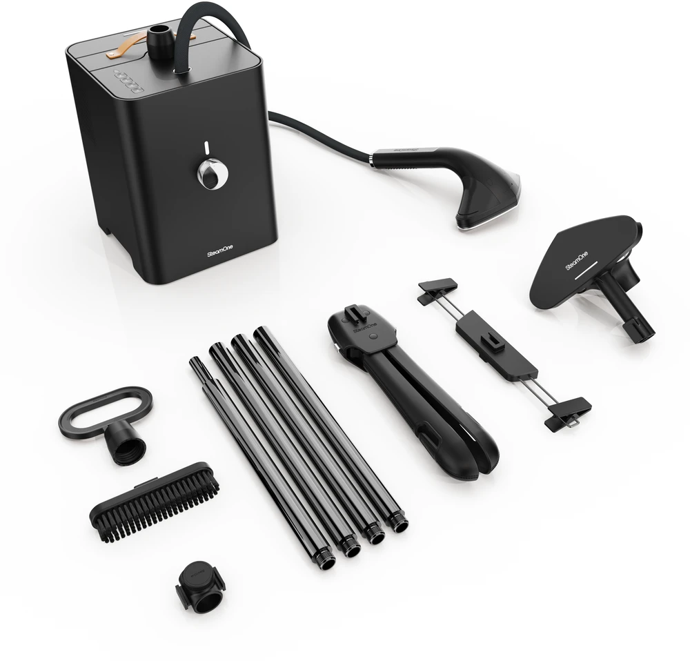 SteamOne STEAMCUBE drabužių garintuvas, juodas