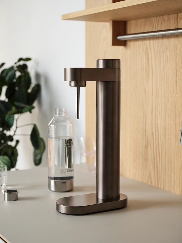 STELTON Brus gazuotų gėrimų gaminimo aparatas, rudas metallic