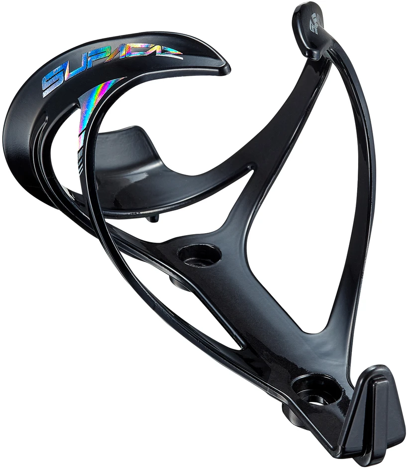 SUPACAZ Manta Cage - Carbon Injected - Oil Slick gertuvės laikiklis
