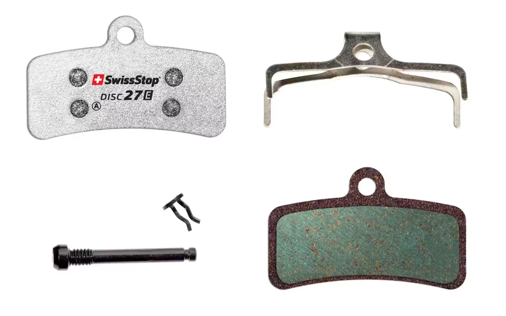 SWISSSTOP diskinių stabdžių kaladėlės, 27 pavarų, Shimano XTR BR-M9120, XT BR-M8120, XT BR-M8020, SLX BR-M7120, SAINT BR-M820, SAINT BR-M810, ZEE BR-M640, BR-MT520,