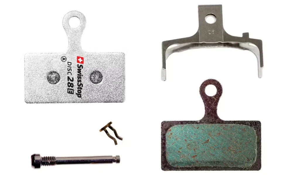 SWISSSTOP diskinių stabdžių kaladėlės: 28 colių, Shimano XTR BR-M9000, XTR BR-M9020, XTR BR-M987, XTR BR-M988, XTR BR-M985, XT BR-M8100, XT BR-M8000, XT BR-M785, SLX