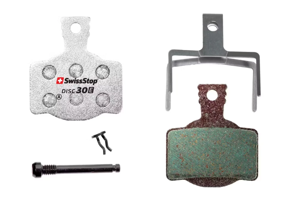 SWISSSTOP diskinių stabdžių kaladėlės Disc 30 E Magura MT 2, MT 4, MT 6, MT 8, Campagnolo Road Disc Organinės kaladėlės Plieninė plokštė