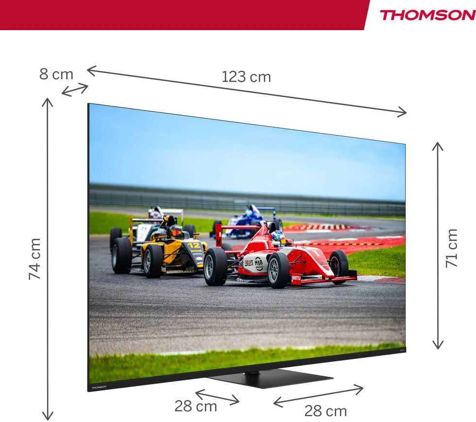 „THOMSON 55“ QLED PRO UHD išmanusis „GOOGLE“ televizorius