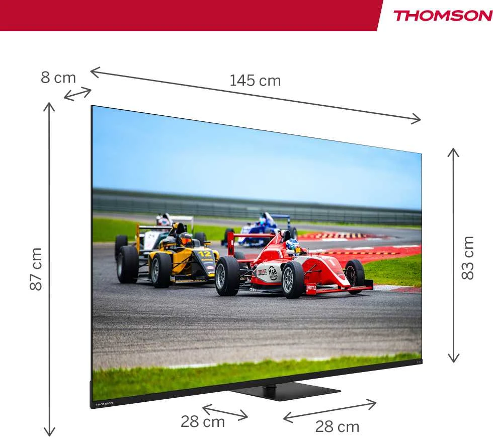 „THOMSON 65“ QLED PRO UHD išmanusis „GOOGLE“ televizorius