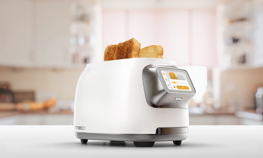 TINECO TOASTY ONE išmanus skrudintuvas, baltos spalvos
