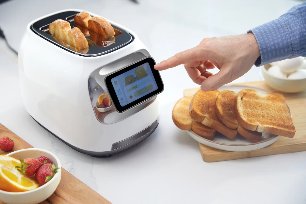TINECO TOASTY ONE išmanus skrudintuvas, baltos spalvos