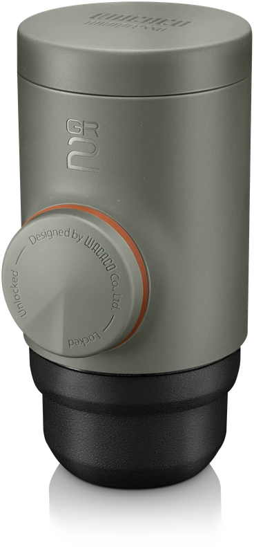 Wacaco Minipresso GR2 nešiojamas espresso aparatas maltai kavai, alyvuogių spalvos