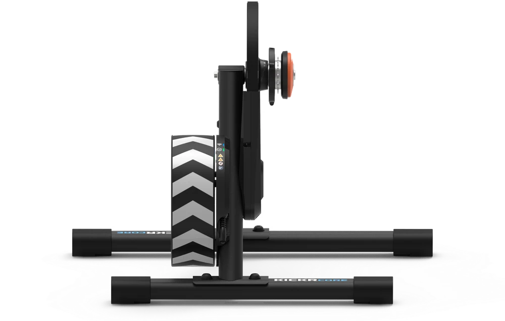 Interaktyvus dviračio treniruoklis Wahoo KICKR CORE 2 su Zwift Cog and Click sistema