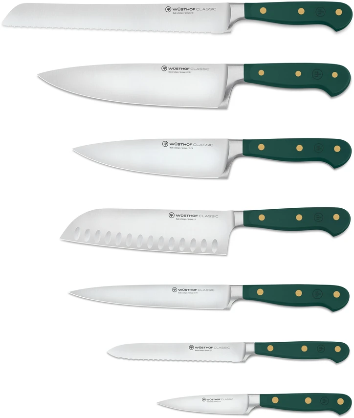 WUSTHOF 1091770717 Classic Colour peilių rinkinys, 7vnt., fresh rosemary