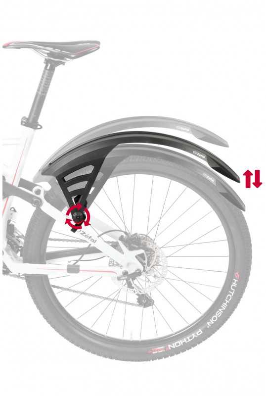 ZEFAL DEFLECTOR RS75 galinis purvasargis, juoda