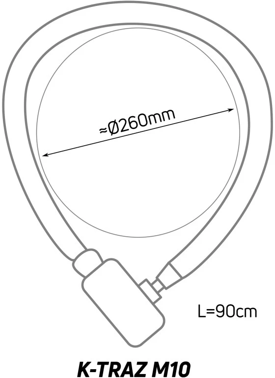 ZEFAL K-TRAZ M10 dviračio spyna