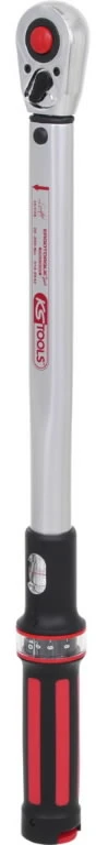 1/2" Dinamometrinis raktas su terkšle ERGOTORQUEprecision 40-200Nm, KS Tools
