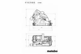 Akumuliatorinio įgilinamo pjūklo KT 18 LTX 66 BL korpusas MetaBOX340, Metabo