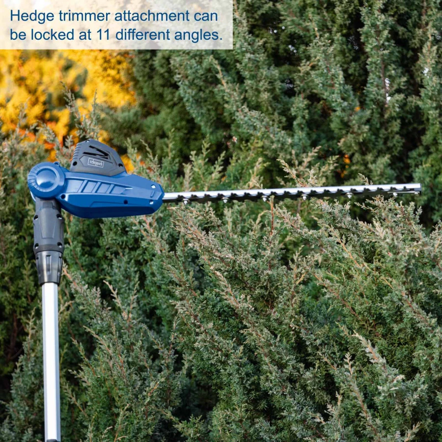 Akumuliatorinės gyvatvorių žirklės-aukštapjovė C-PHTS410-X, Scheppach
