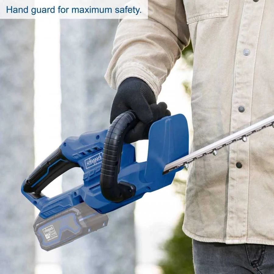 Akumuliatorinės gyvatvorių žirklės Scheppach C-HT570-X, 20V, be akumuliatoriaus ir kroviklio