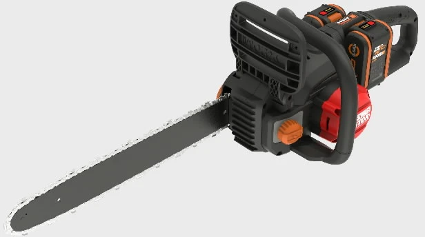 Grandininis pjūklas Worx WG385E; 2x20 V; 2x4,0 Ah; 40 cm juosta