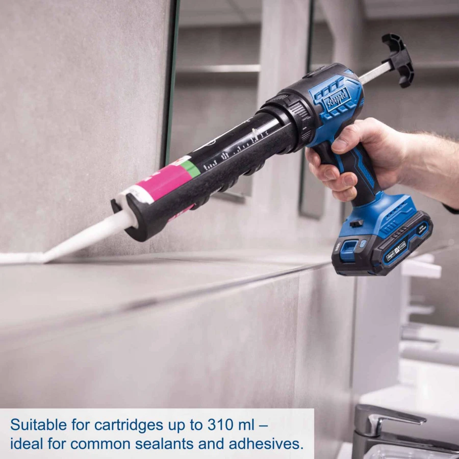 Akumuliatorinis silikono pistoletas C-SEG310-X – SET S, Scheppach