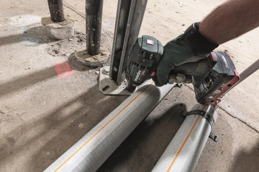 Metabo SSW 18 LTX 300 BL veržliasukis darbo metu