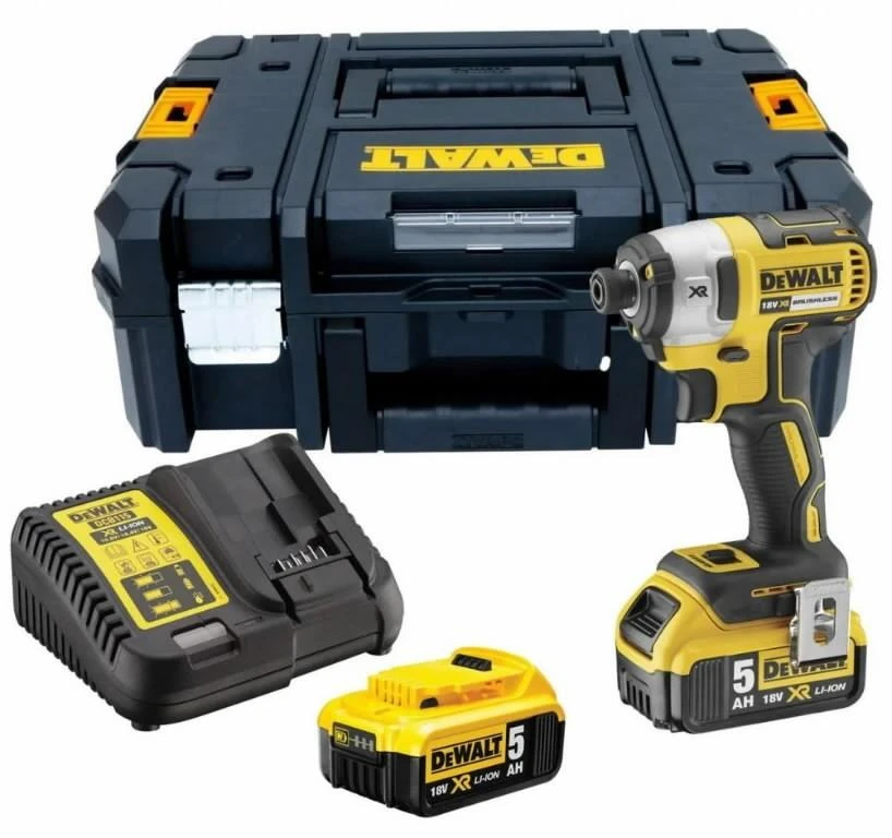 Dewalt Smūginis suktuvas DCF887P2, 18 V (2 x 5Ah) Li-ion XR, bešepetėlinis