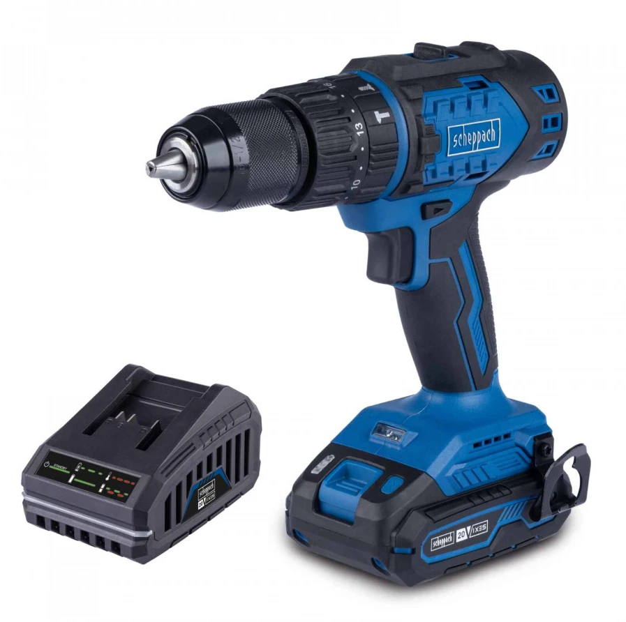 Akumuliatorinis suktuvas/gręžtuvas BC-CD60-X 20V, set S (2Ah + charger), Scheppach